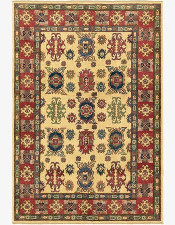 4' x 6' Hand Knotted Kazak Rug