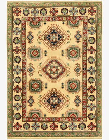 6' 8 x 9' 6 Hand Knotted Kazak Rug