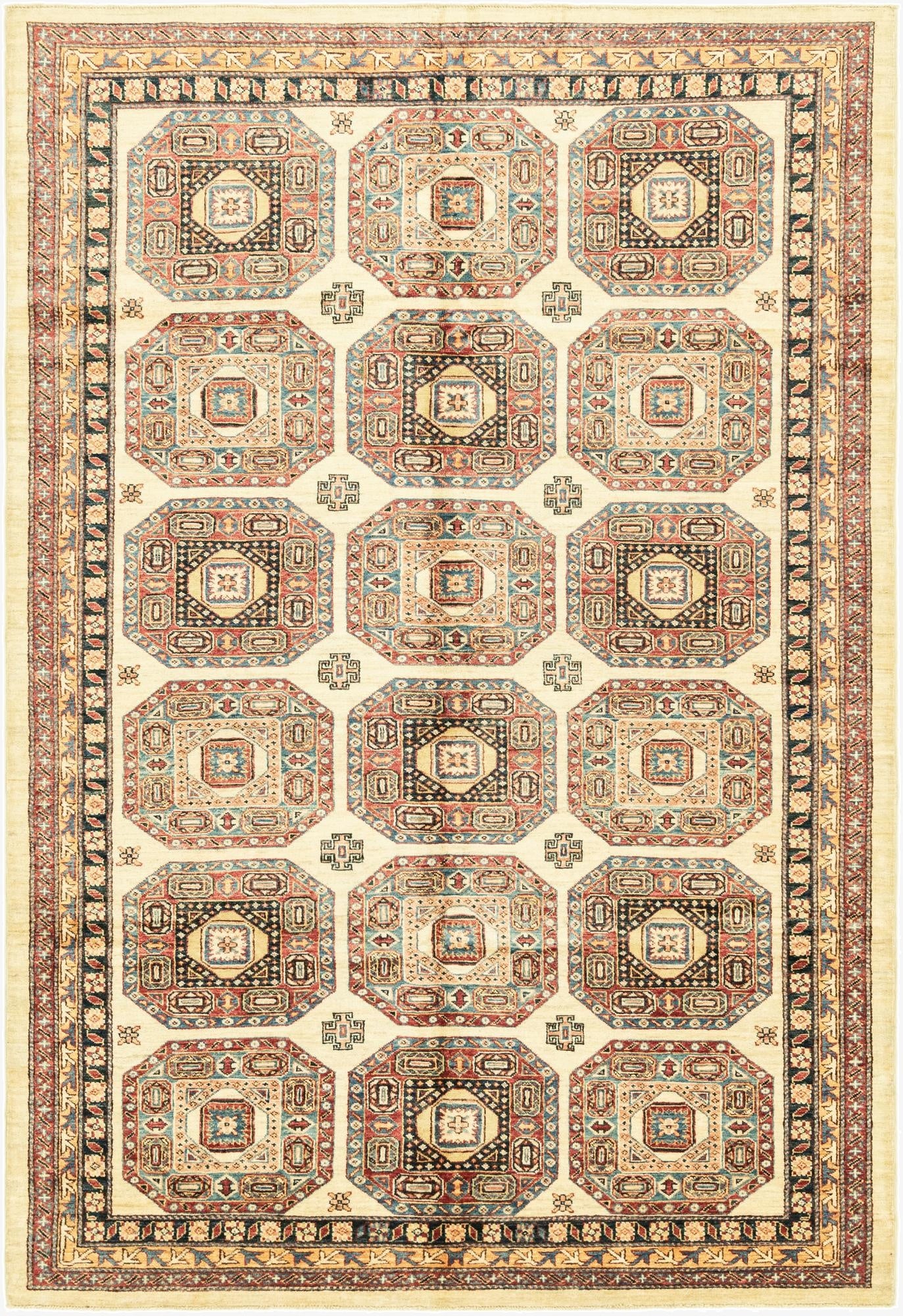 6' x 8' 10  Hand Knotted Kazak Oriental Rug