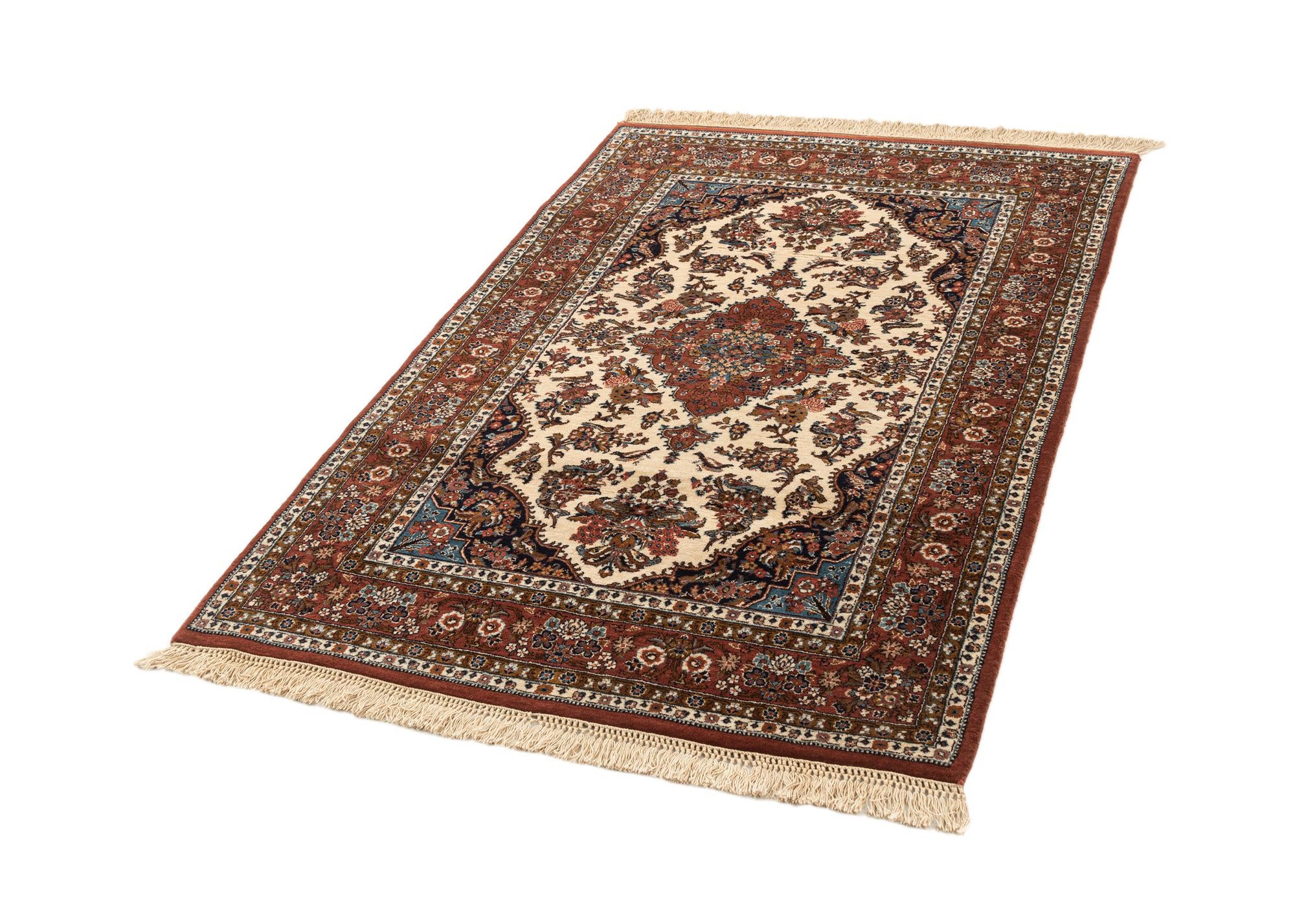 4' 3 x 6' 5 Hand Knotted Kerman Oriental Wool Rug