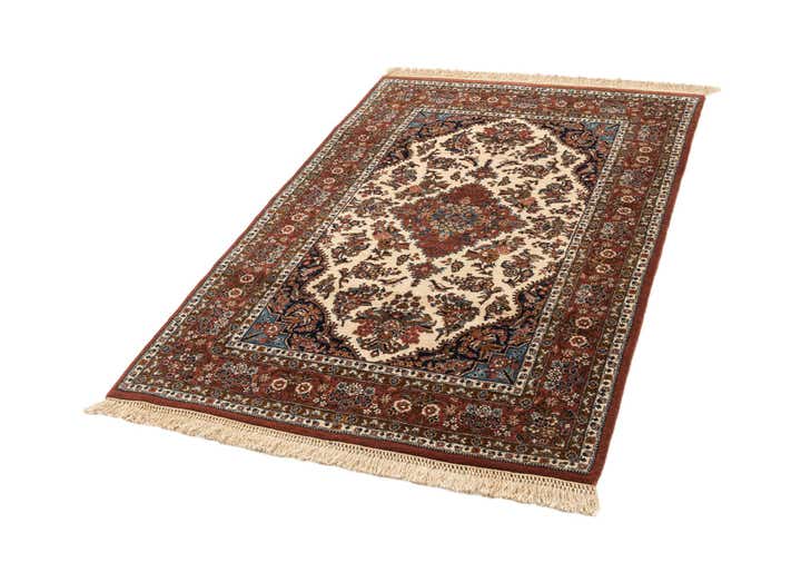 4' 3 x 6' 5 Hand Knotted Kerman Oriental Wool Rug
