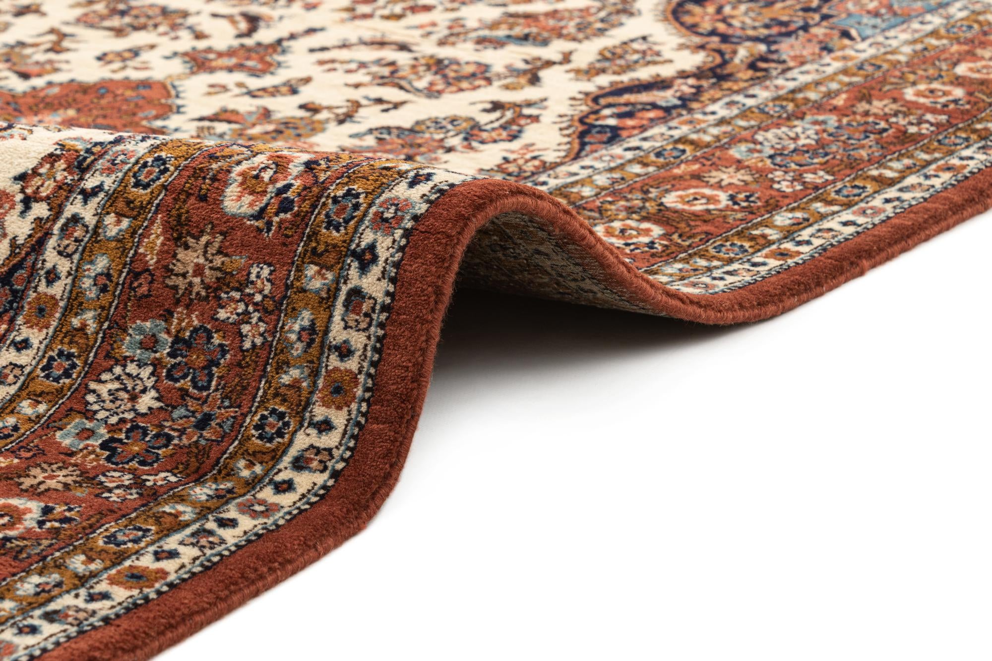 4' 3 x 6' 5 Hand Knotted Kerman Oriental Wool Rug