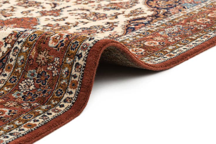 Detail image of 4' 3 x 6' 5 Hand Knotted Kerman Oriental Wool Rug