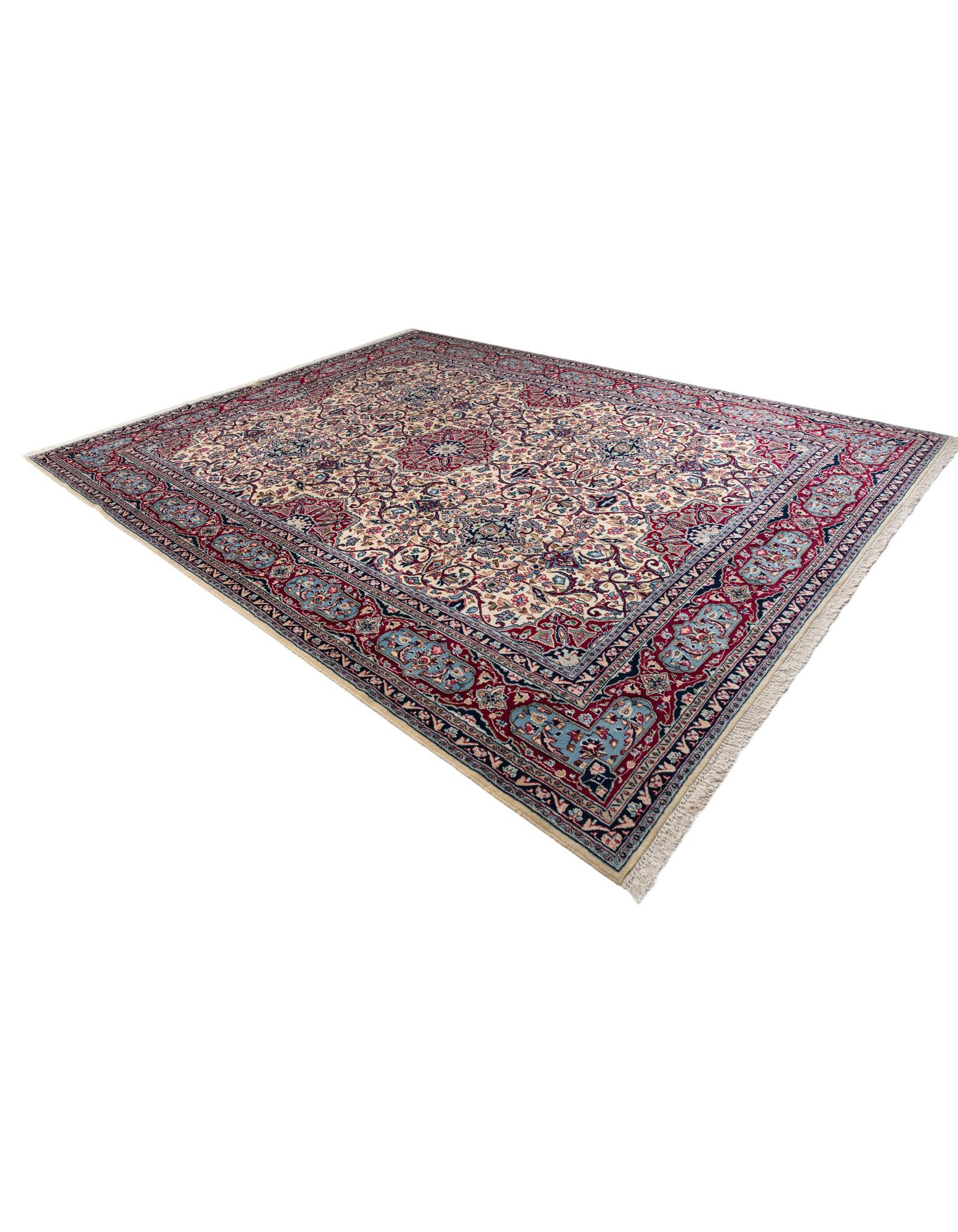 9' 10 x 13' 4 Hand Knotted Kerman Persian Wool Rug