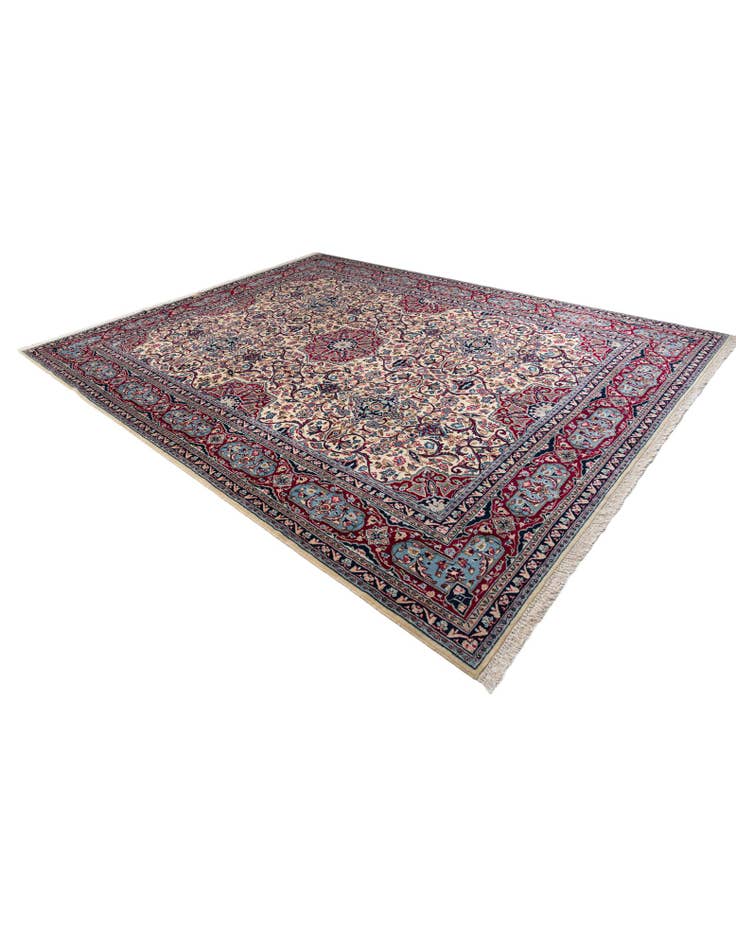 Detail image of 9' 10 x 13' 4 Hand Knotted Kerman Persian Wool Rug