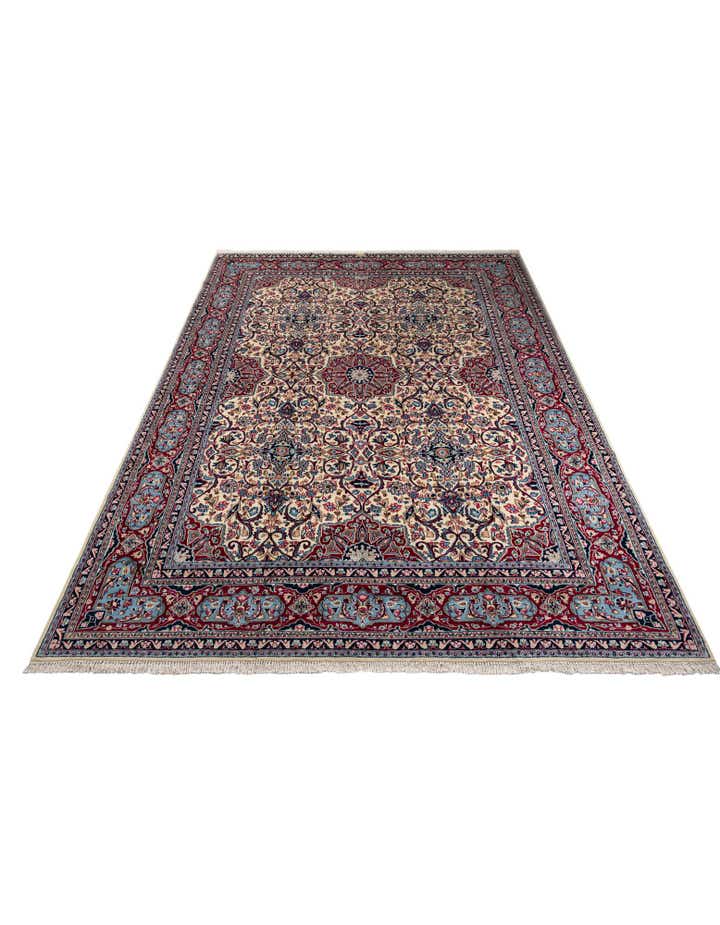 9' 10 x 13' 4 Hand Knotted Kerman Persian Wool Rug