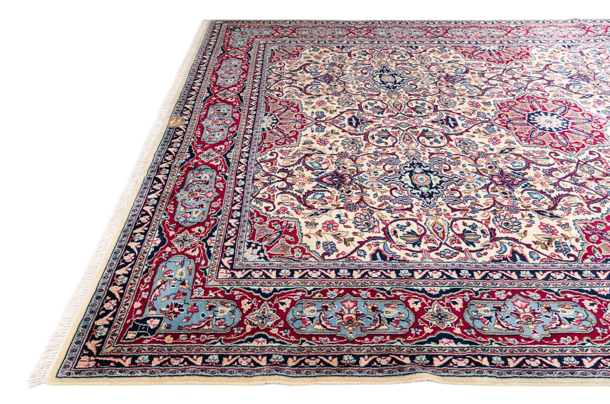 9' 10 x 13' 4 Hand Knotted Kerman Persian Wool Rug