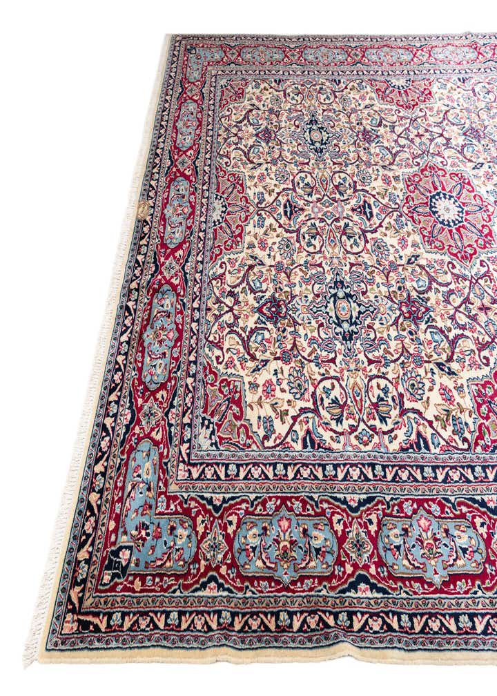 9' 10 x 13' 4 Hand Knotted Kerman Persian Wool Rug