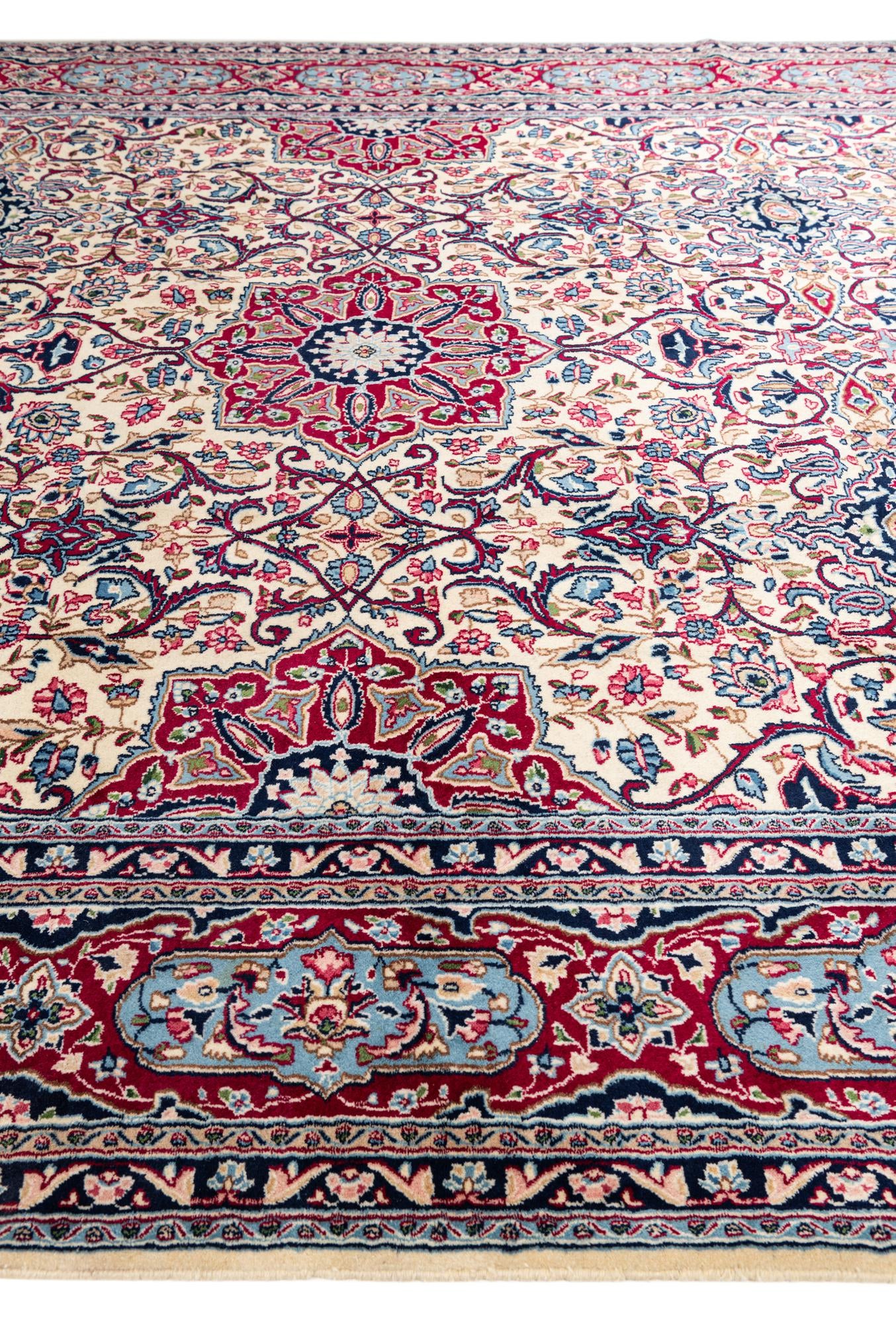 9' 10 x 13' 4 Hand Knotted Kerman Persian Wool Rug