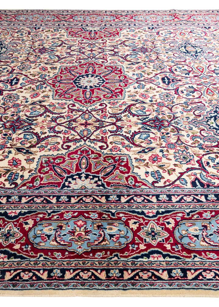 9' 10 x 13' 4 Hand Knotted Kerman Persian Wool Rug