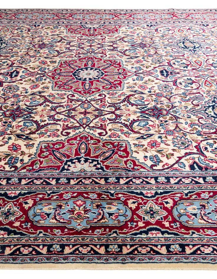 Detail image of 9' 10 x 13' 4 Hand Knotted Kerman Persian Wool Rug
