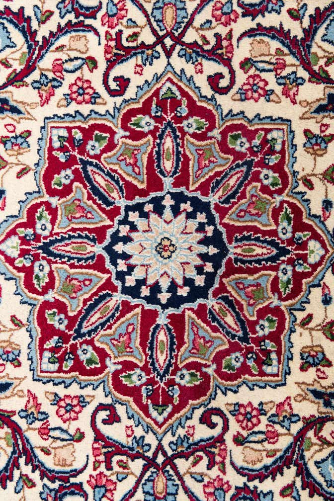 9' 10 x 13' 4 Hand Knotted Kerman Persian Wool Rug