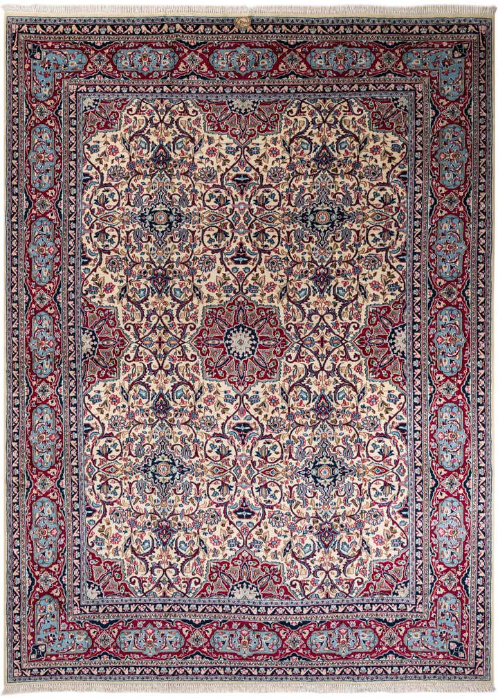 9' 10 x 13' 4 Hand Knotted Kerman Persian Wool Rug