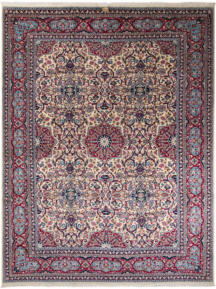 9' 10 x 13' 4 Hand Knotted Kerman Persian Wool Rug