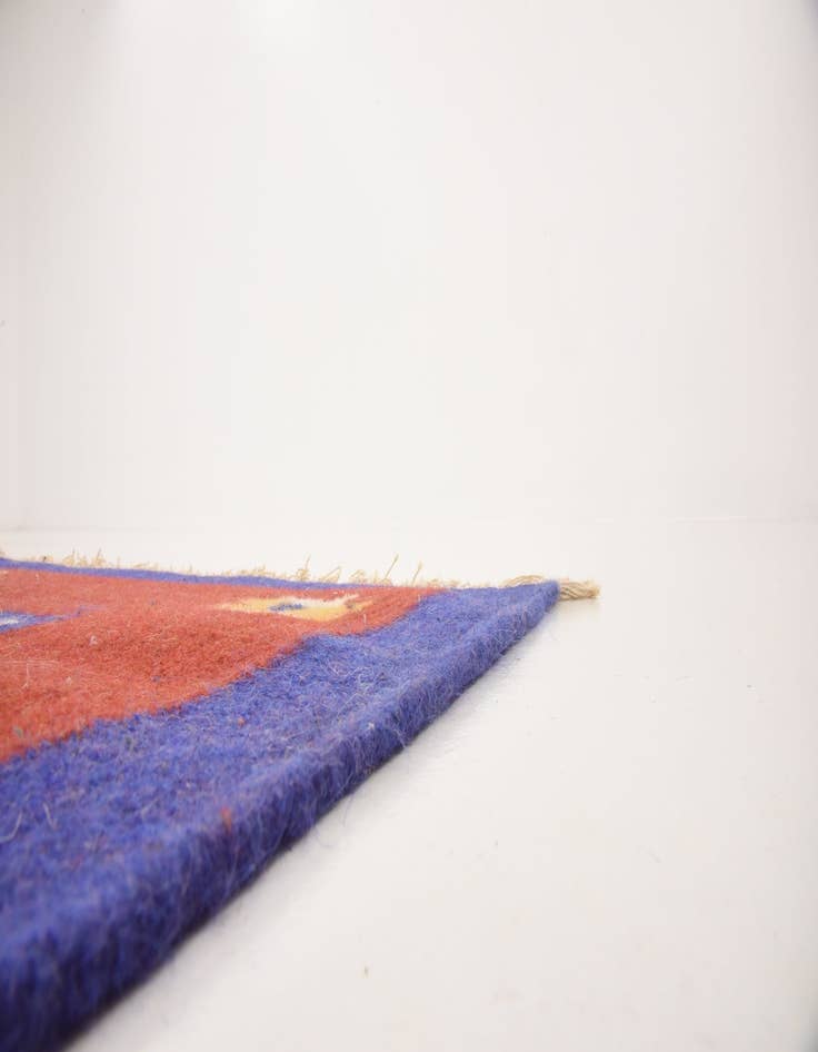 Detail image of 6' 6 x 8' 1 Hand Woven Kilim Dhurrie Wool Rug