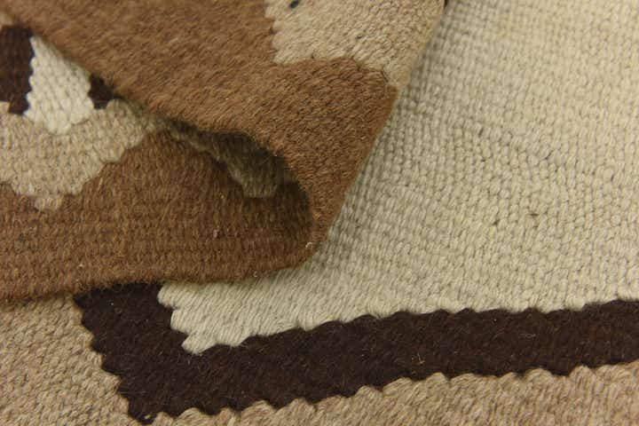 4' 7 x 6' 3 Hand Woven Kilim Fars Wool Rug