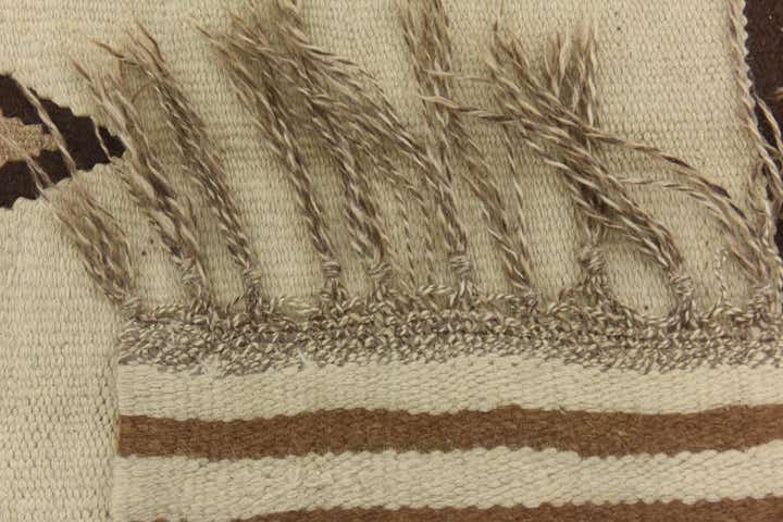 4' 7 x 6' 3 Hand Woven Kilim Fars Wool Rug