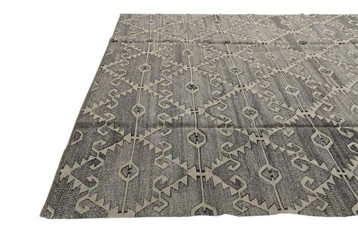 8' 3 x 9' 6 Hand Woven Kilim Fars Wool Rug