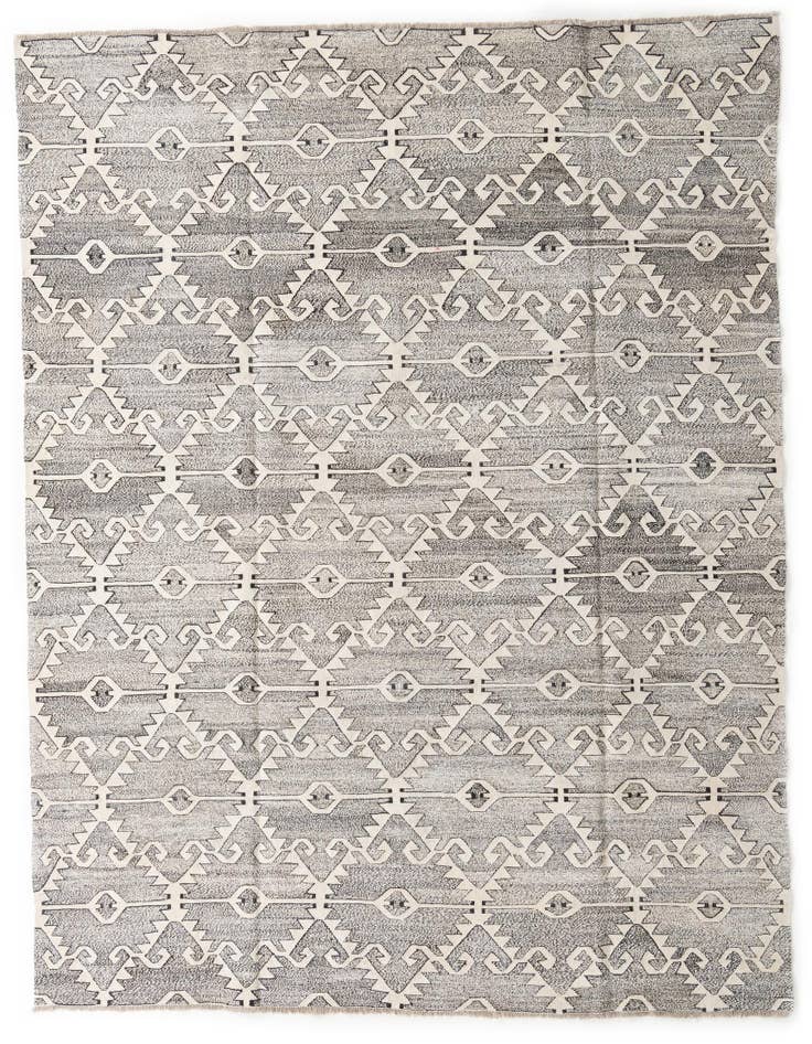 Detail image of 8' 3 x 9' 6 Hand Woven Kilim Fars Wool Rug