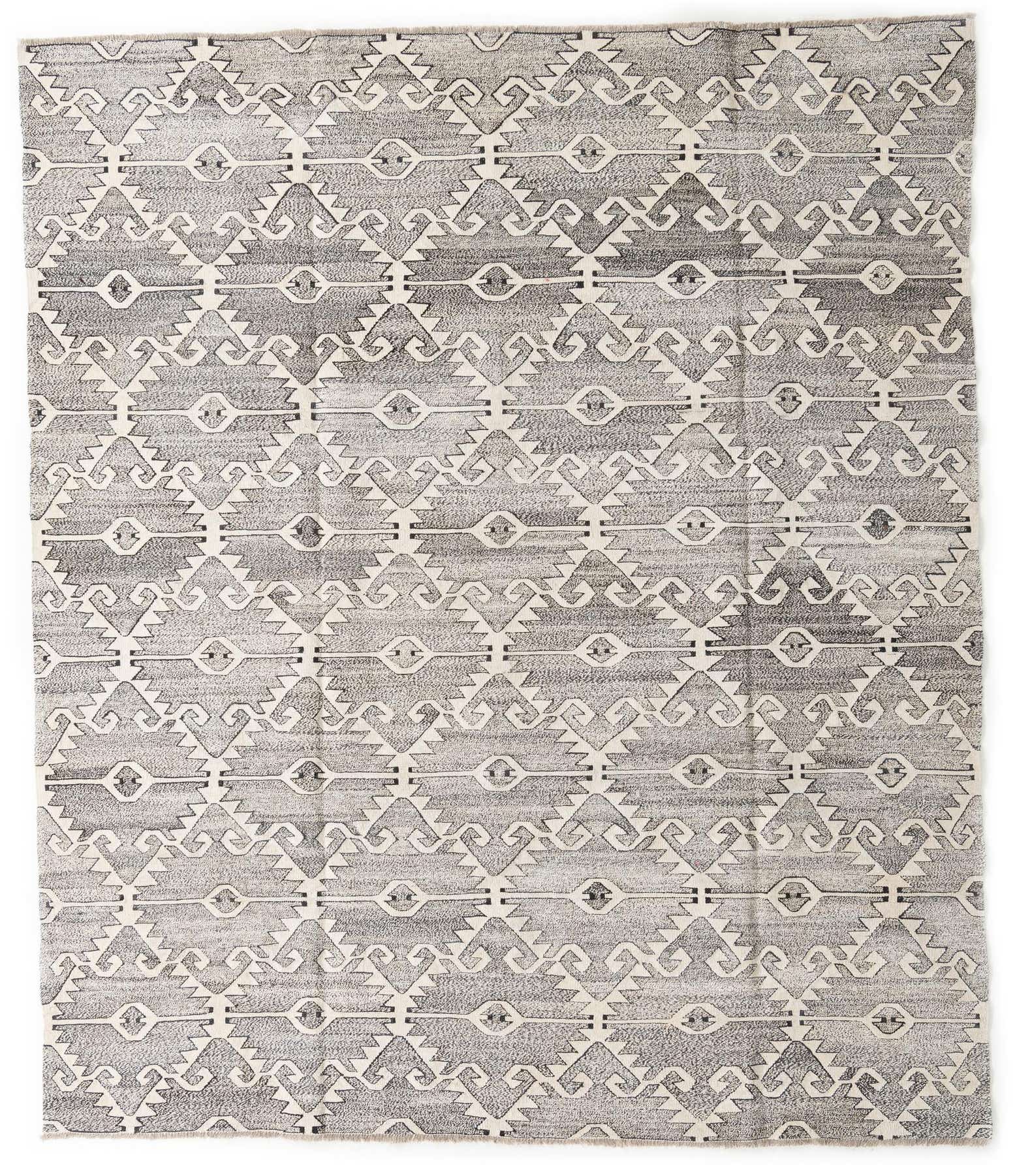 8' 3 x 9' 6 Hand Woven Kilim Fars Wool Rug