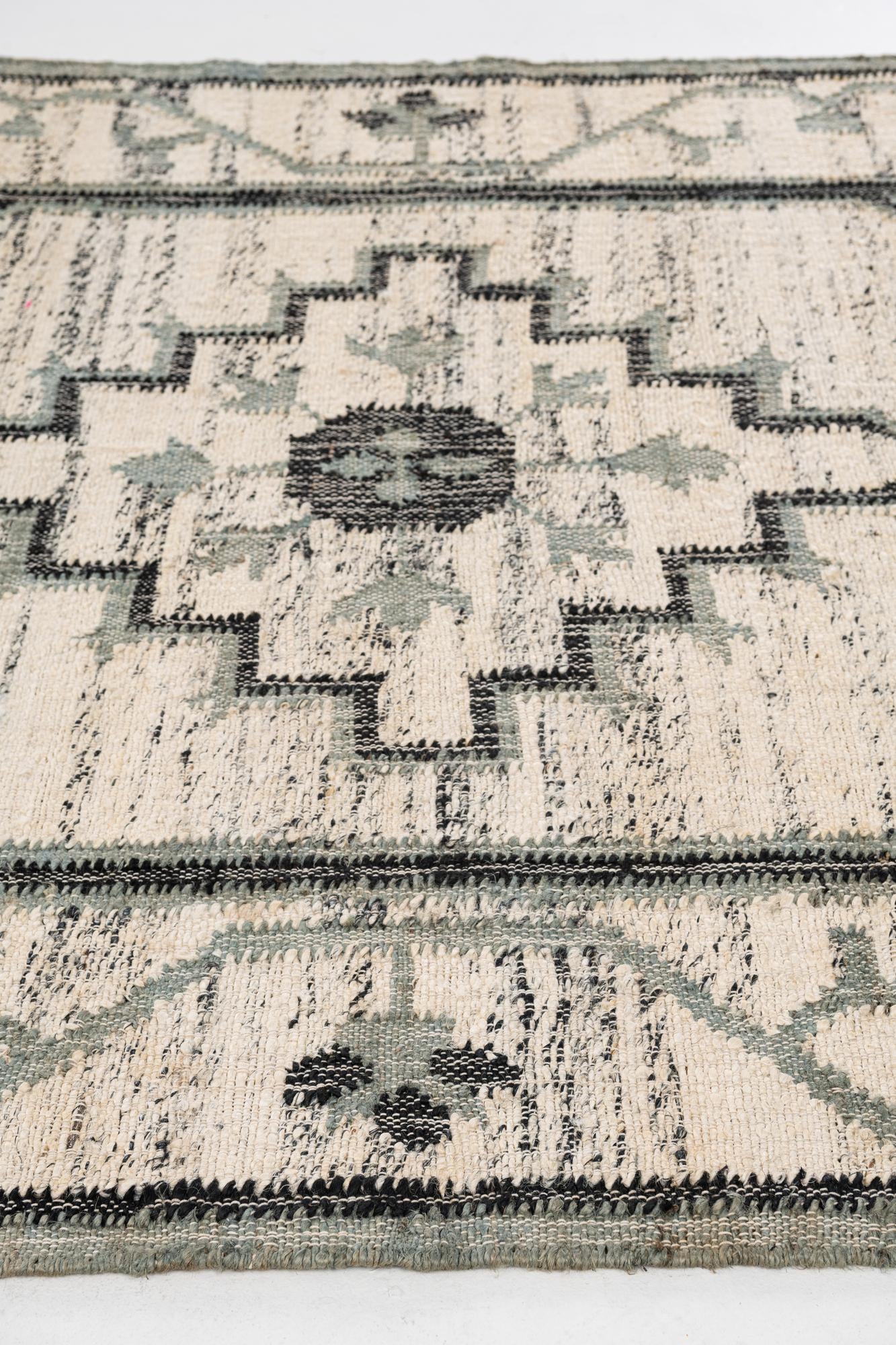 5' 2 x 8' 2 Hand Woven Kilim Jute Rug
