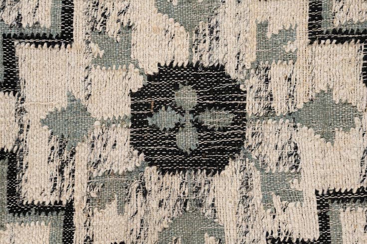 Detail image of 5' 2 x 8' 2 Hand Woven Kilim Jute Rug