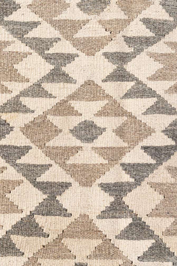 5' 7 x 7' 11 Hand Woven Kilim Maymana Wool Rug