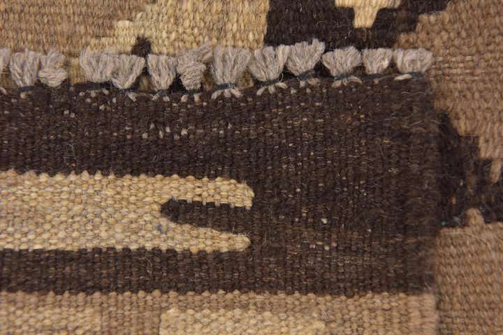 2' 8 x 4' 3 Hand Woven Kilim Maymana Wool Rug