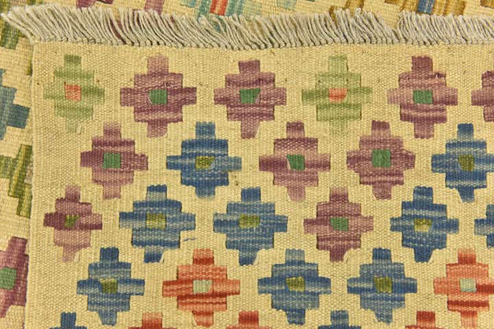 3' 3 x 5' Hand Woven Kilim Maymana Wool Rug