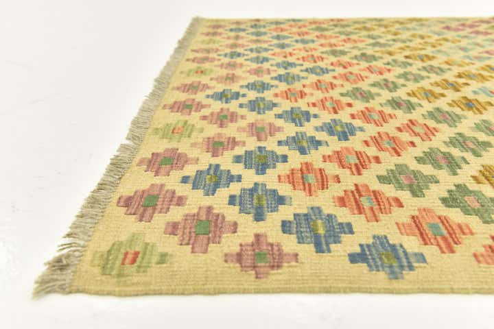 3' 3 x 5' Hand Woven Kilim Maymana Wool Rug