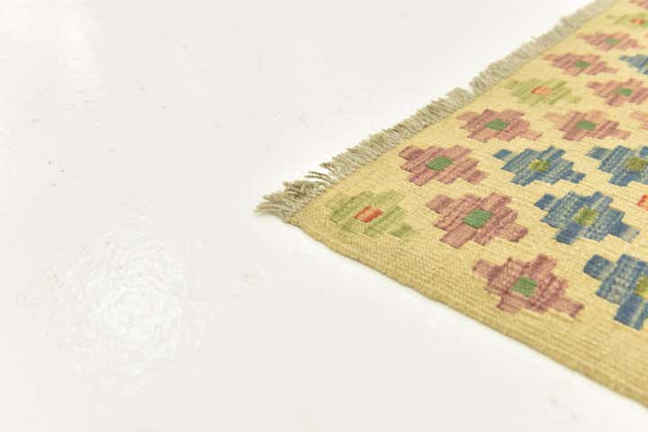 3' 3 x 5' Hand Woven Kilim Maymana Wool Rug