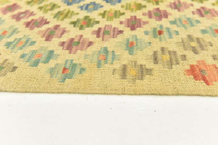 3' 3 x 5' Hand Woven Kilim Maymana Wool Rug