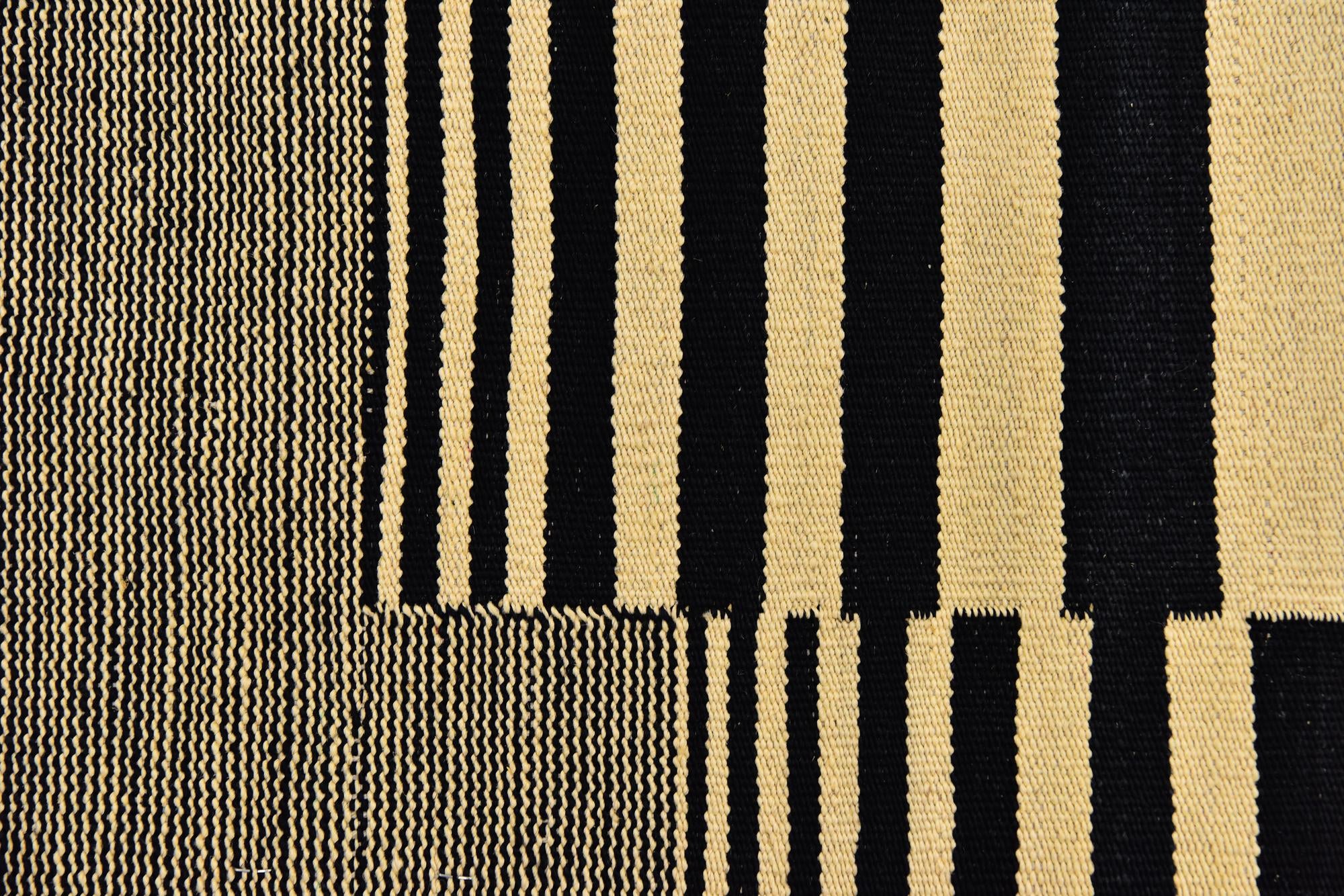 4' 2 x 5' 9 Hand Woven Kilim Modern Wool Rug