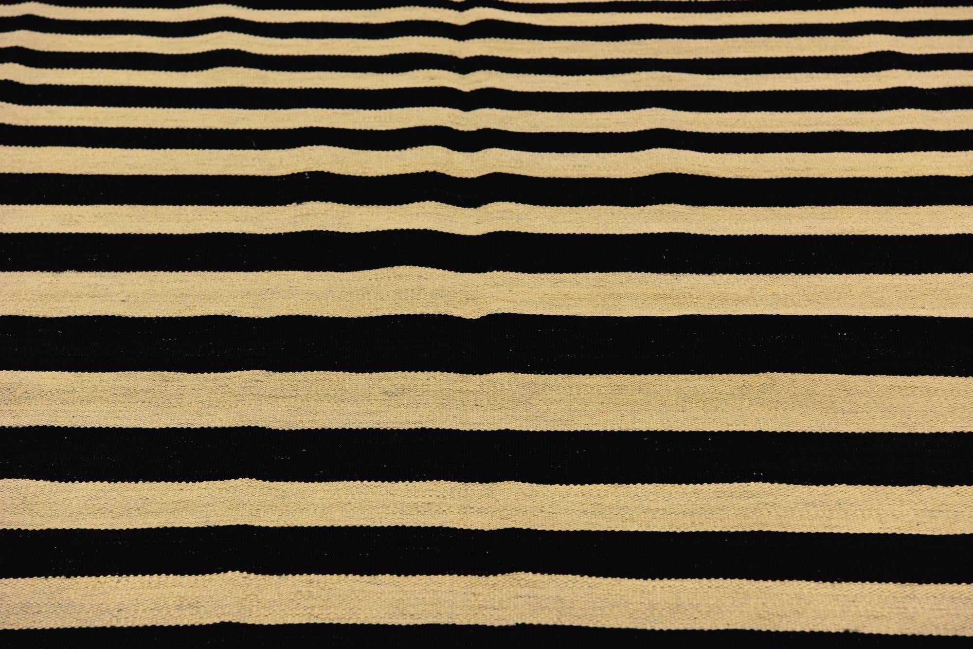 6' x 7' 7 Hand Woven Kilim Modern Wool Rug
