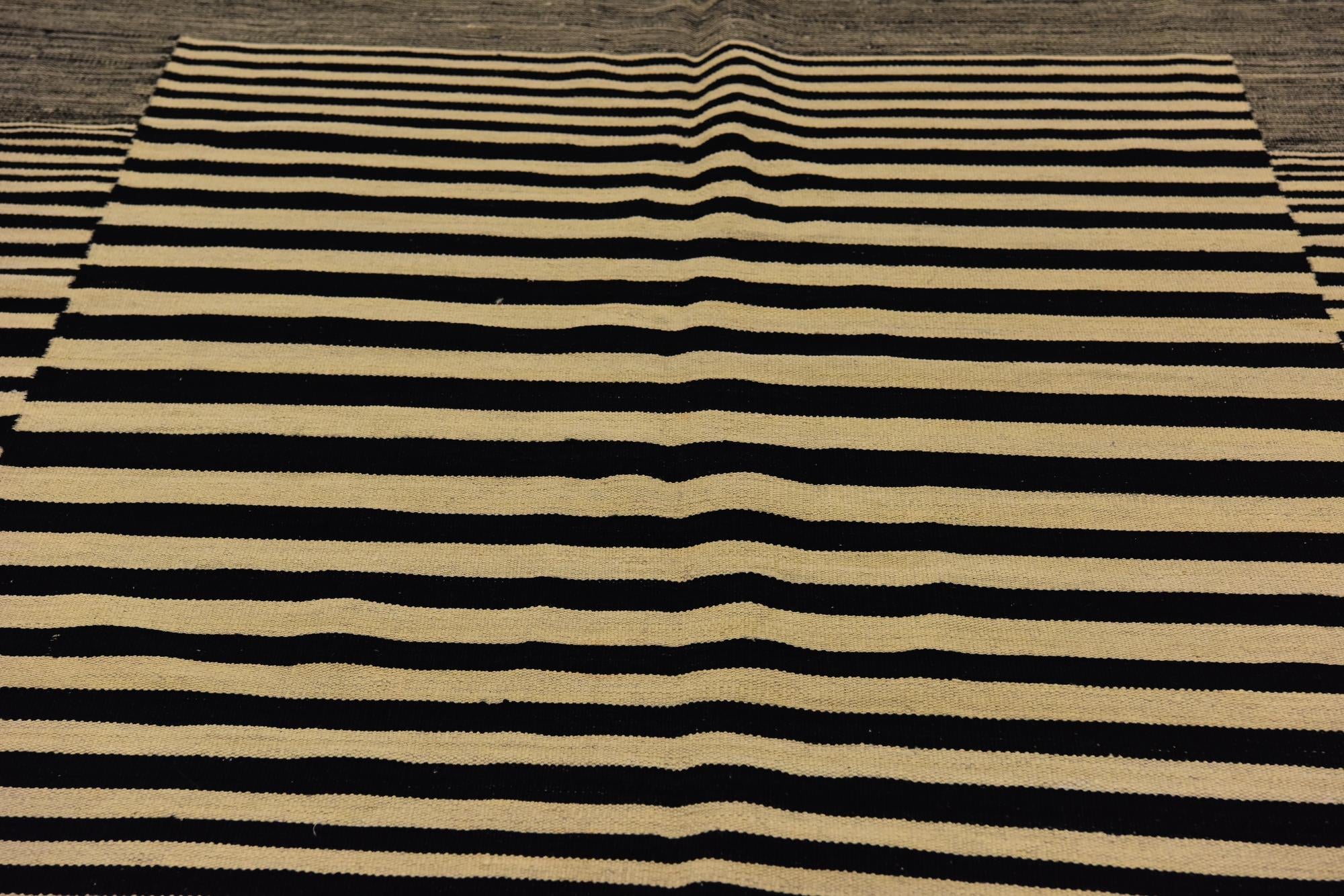 5' 10 x 7' 4 Hand Woven Kilim Modern Wool Rug