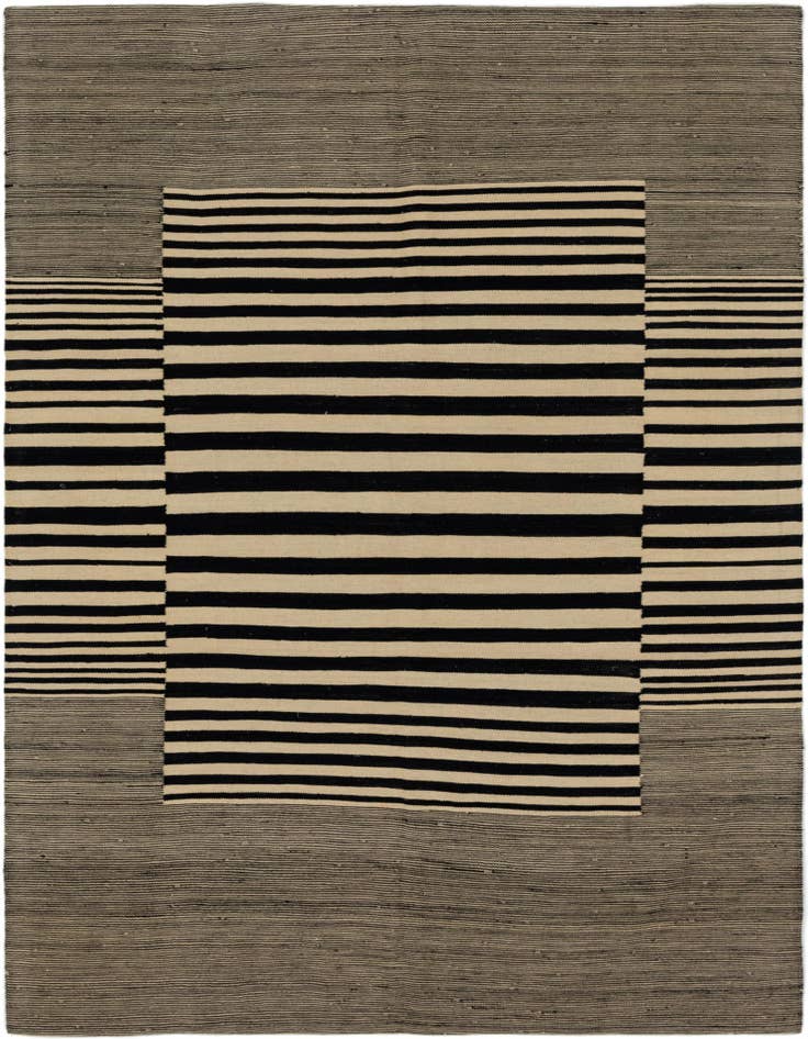 Detail image of 5' 10 x 7' 4 Hand Woven Kilim Modern Wool Rug
