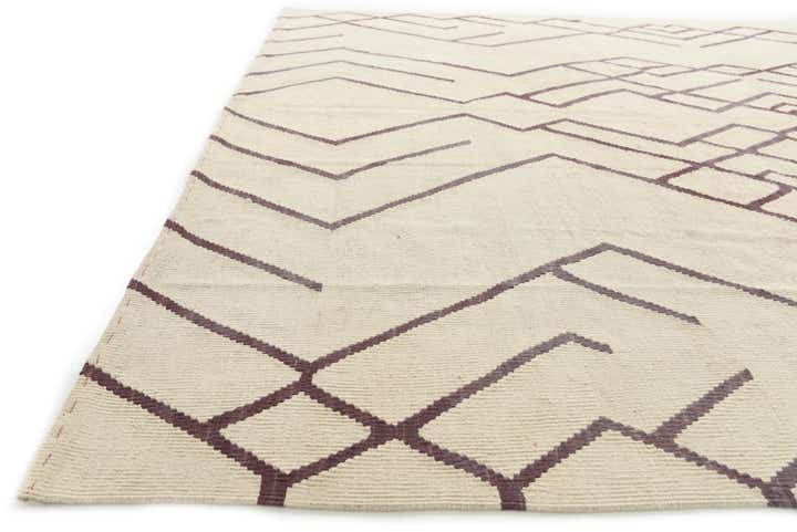 8' 4 x 10' 4 Hand Woven Kilim Modern Wool Rug