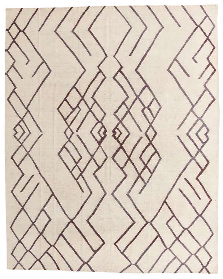 8' 4 x 10' 4 Hand Woven Kilim Modern Wool Rug