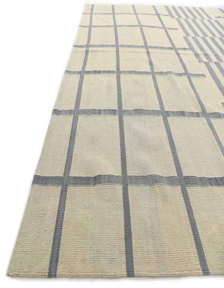 Detail image of 7' x 9' 5  Hand Woven Kilim Modern Wool Rug