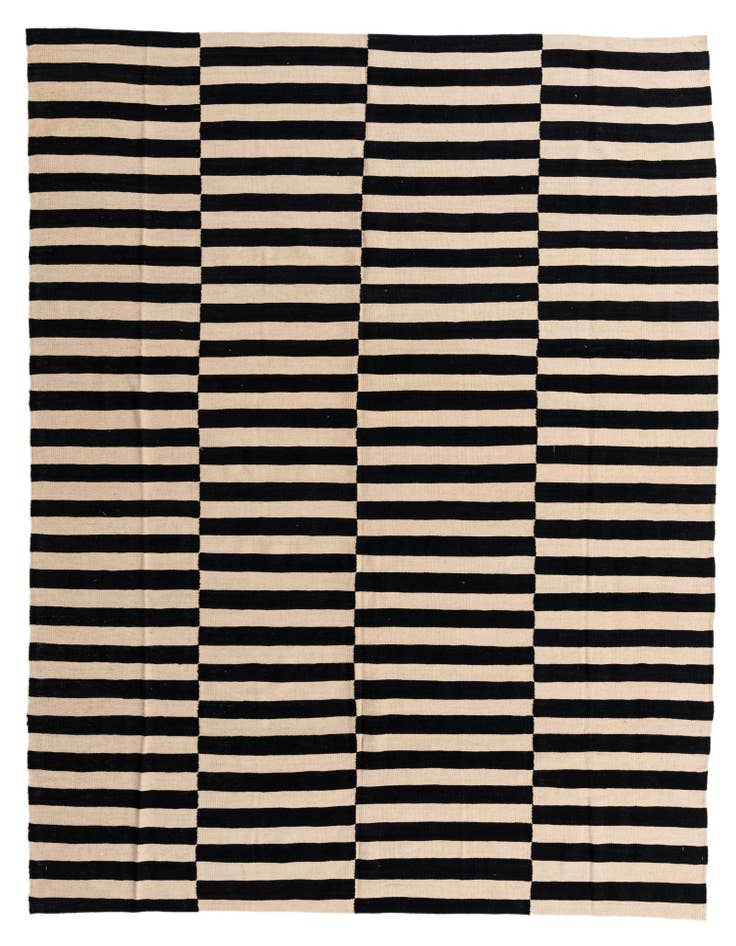 Detail image of 8' 4 x 9' 7 Hand Woven Kilim Modern Wool Rug