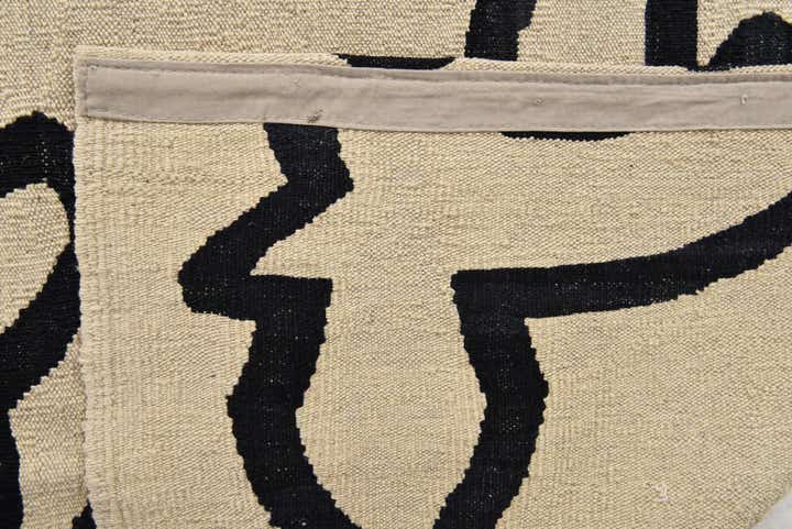 195cm x 235cm Handgeweven Kilim Modern Wol Vloerkleed