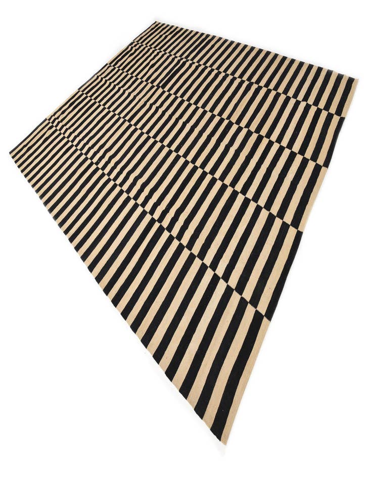 Detail image of 10' 3 x 12' 6  Hand Woven Kilim Modern Wool Rug