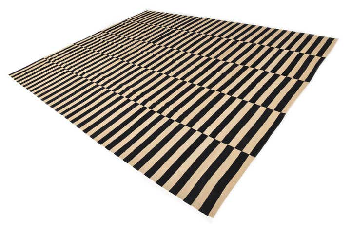 10' 3 x 12' 6 Hand Woven Kilim Modern Wool Rug