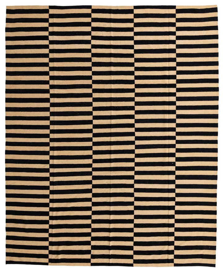 10' 3 x 12' 6 Hand Woven Kilim Modern Wool Rug