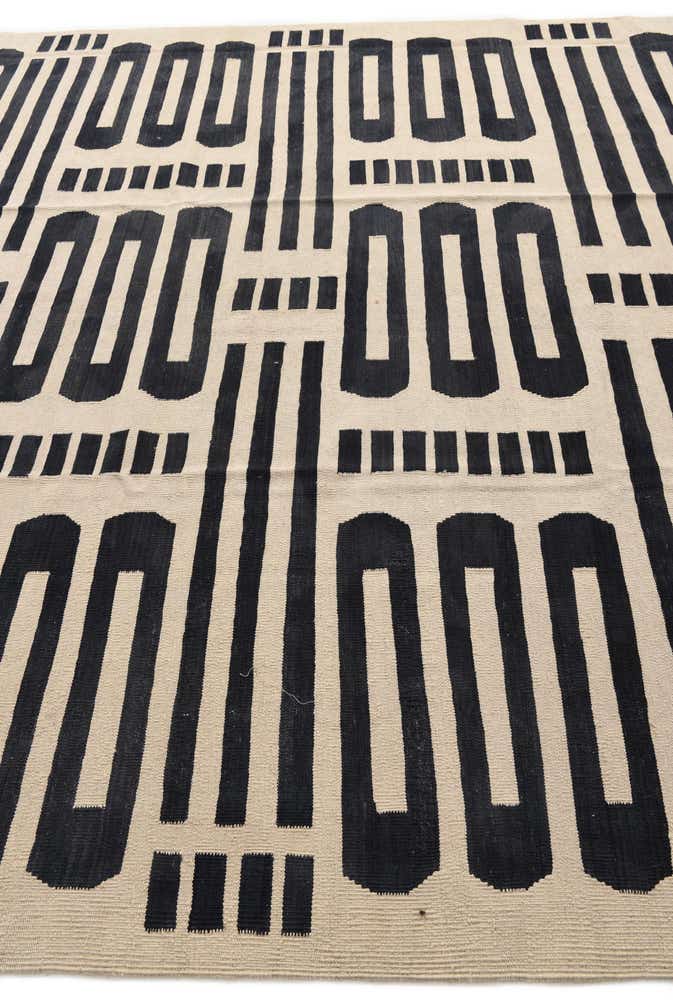8' 5 x 9' 8 Hand Woven Kilim Modern Wool Rug