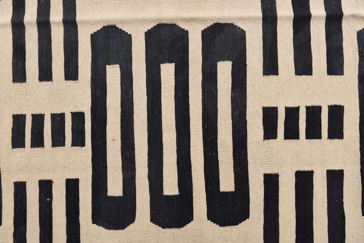 8' 5 x 9' 8 Hand Woven Kilim Modern Wool Rug