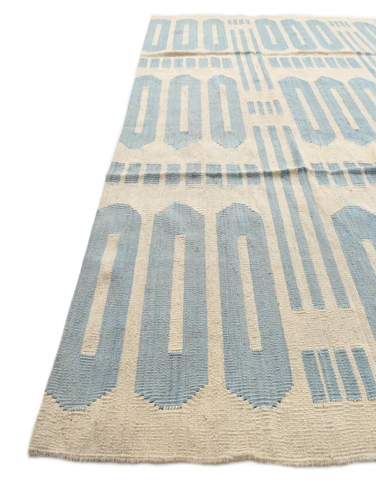 Detail image of 6' 8 x 9' 7  Hand Woven Kilim Modern Wool Rug