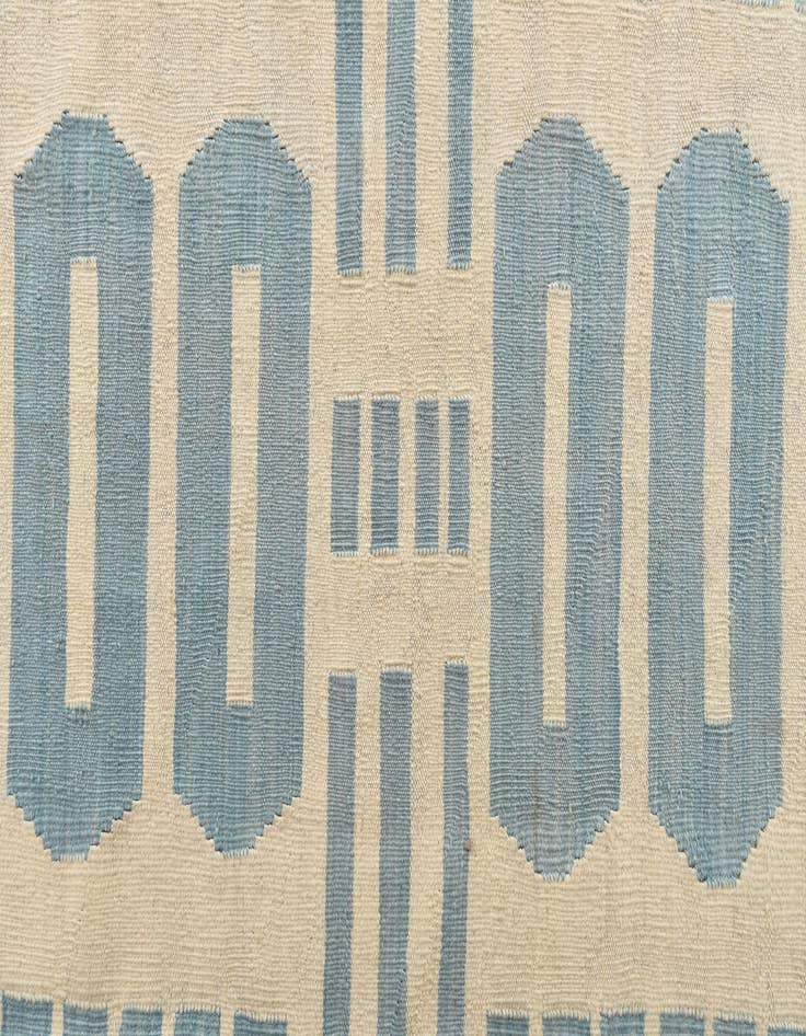 Detail image of 6' 8 x 9' 7  Hand Woven Kilim Modern Wool Rug