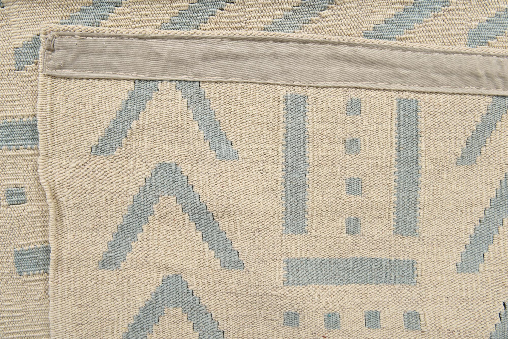 5' 3 x 6' 5 Hand Woven Kilim Modern Wool Rug
