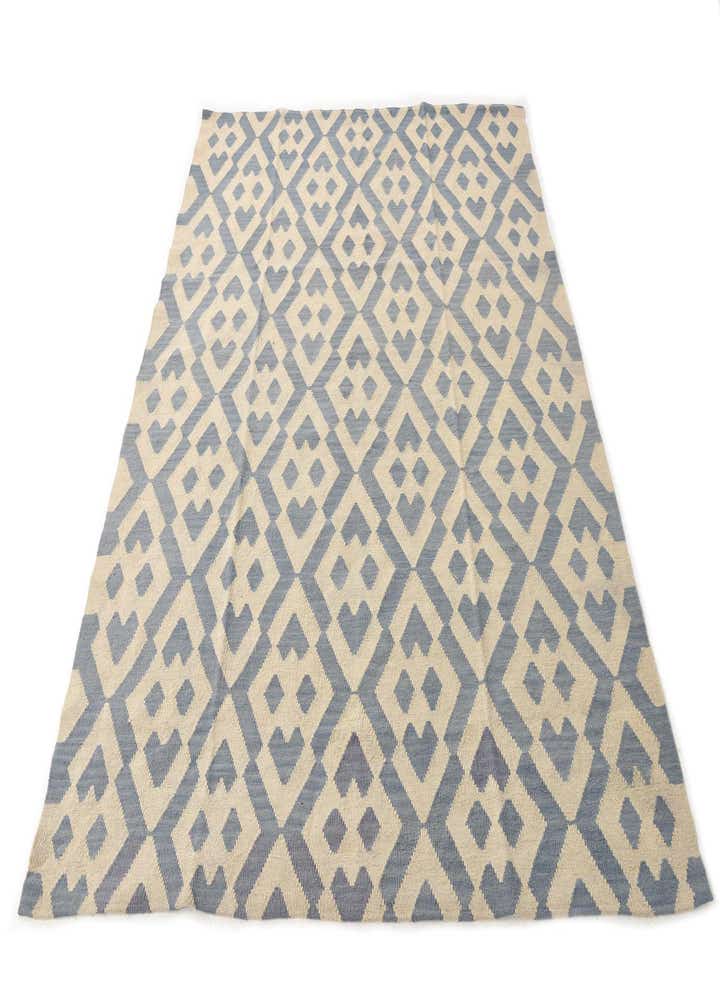 6' 2 x 7' 9 Hand Woven Kilim Modern Wool Rug